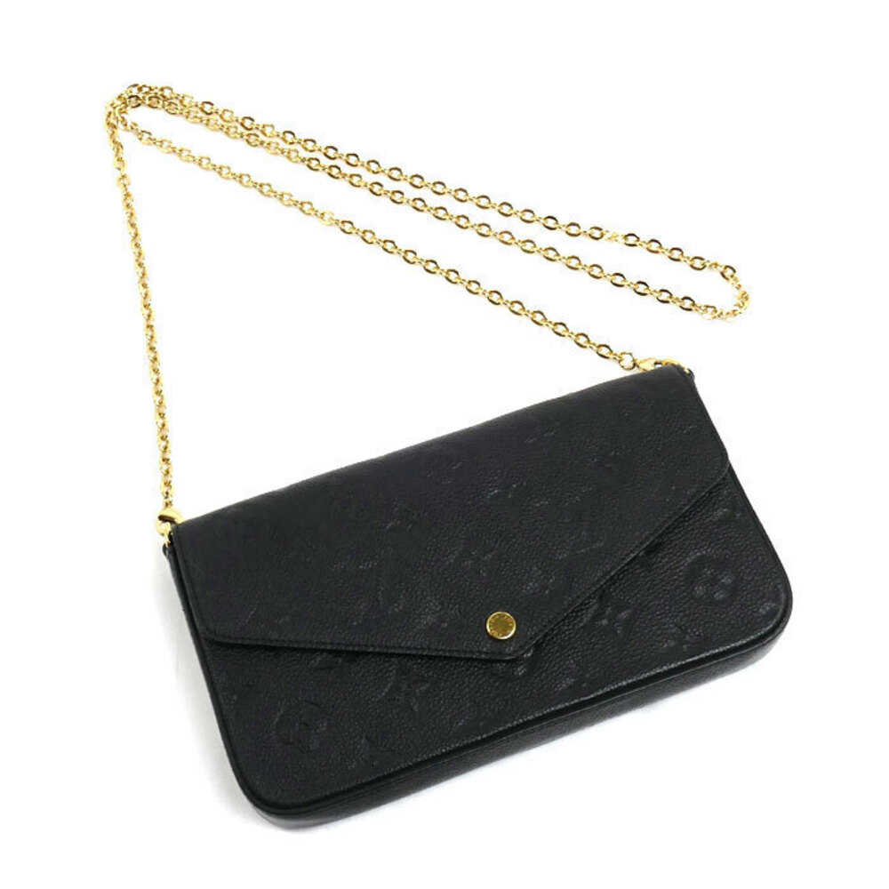 Louis Vuitton Pochette Felicie Shoulder Bag Monogram Empreinte Noir Black
